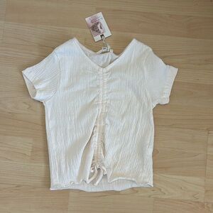 Girls scrunch top